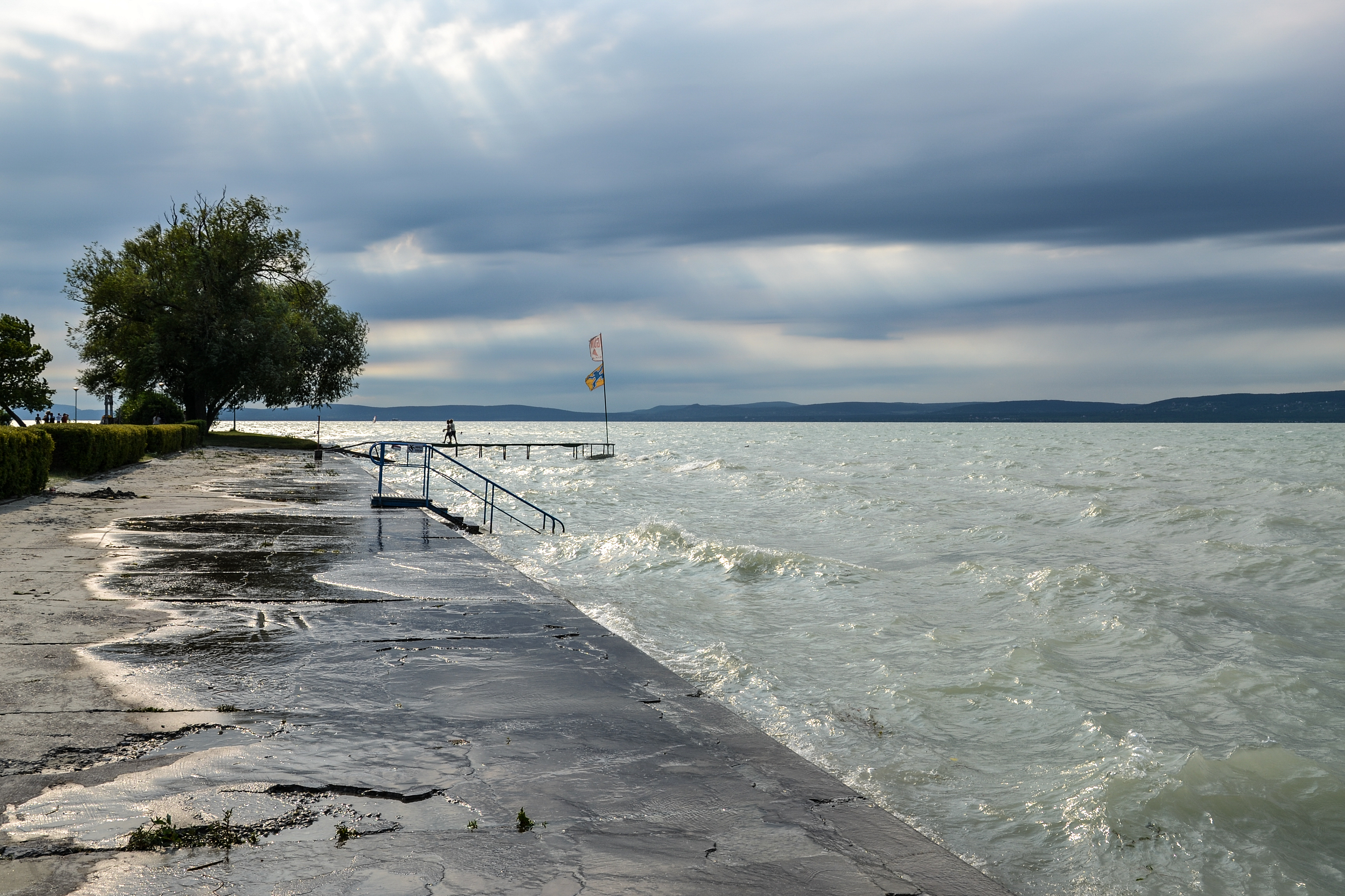 Balaton. Beach in Balatonföldvár