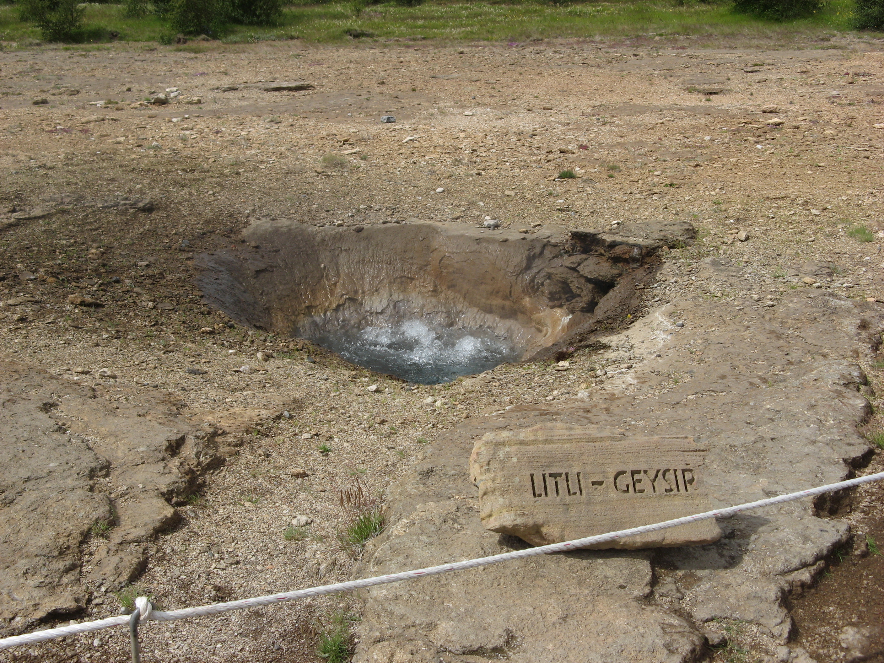Little geyser in Iceland
