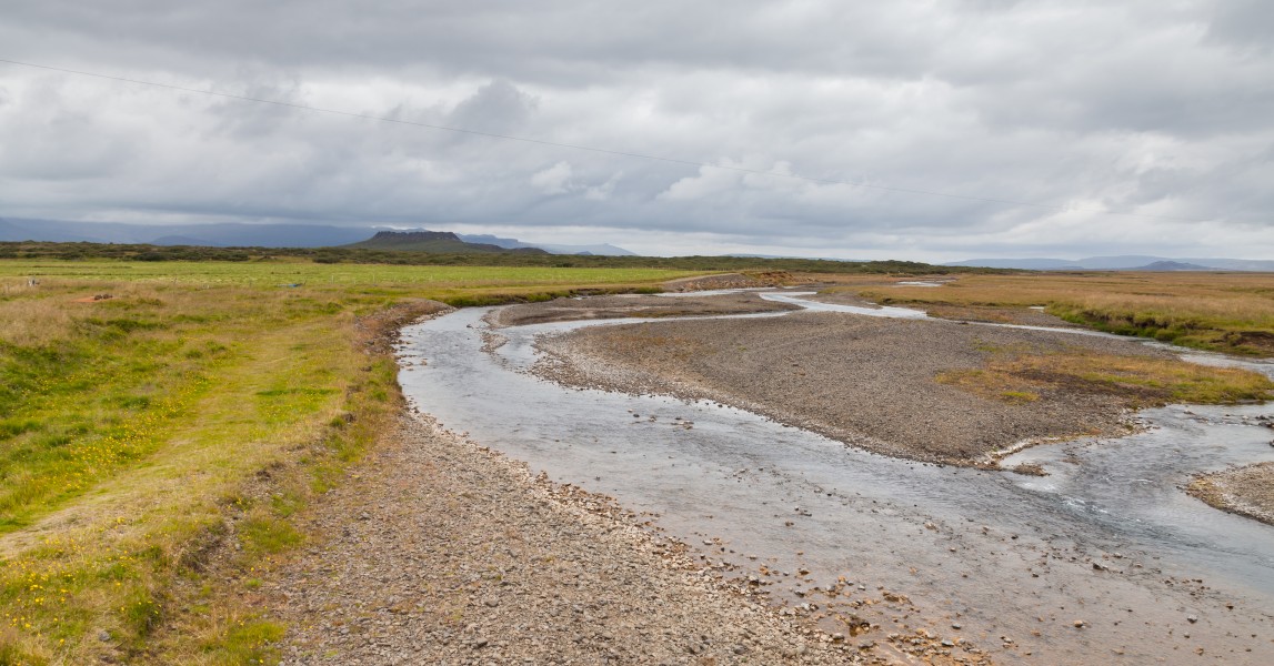 Arroyo junto al cráter Eldborg, Vesturland, Islandia, 2014-08-14, DD 033