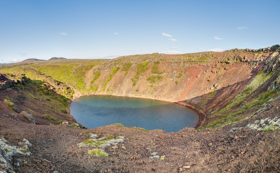Crater volcánico Kerið, Suðurland, Islandia, 2014-08-16, DD 144-146 HDR