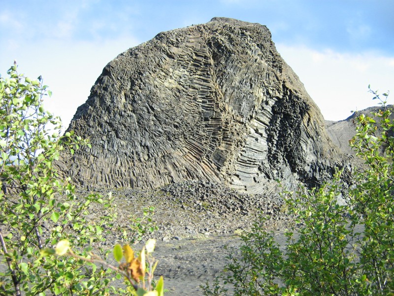 Iceland Jökulsárgljúfur Nationalpark rock