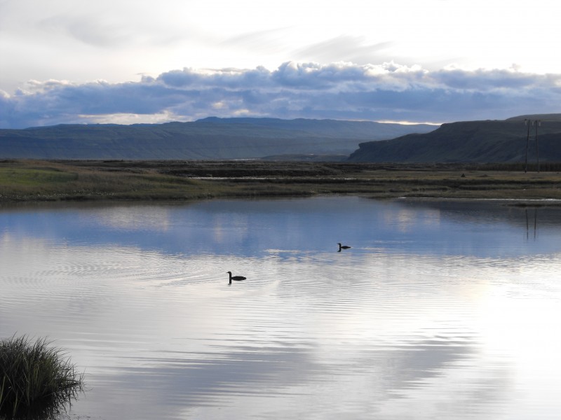 Lake in front of Hvoll hostel - Iceland - panoramio