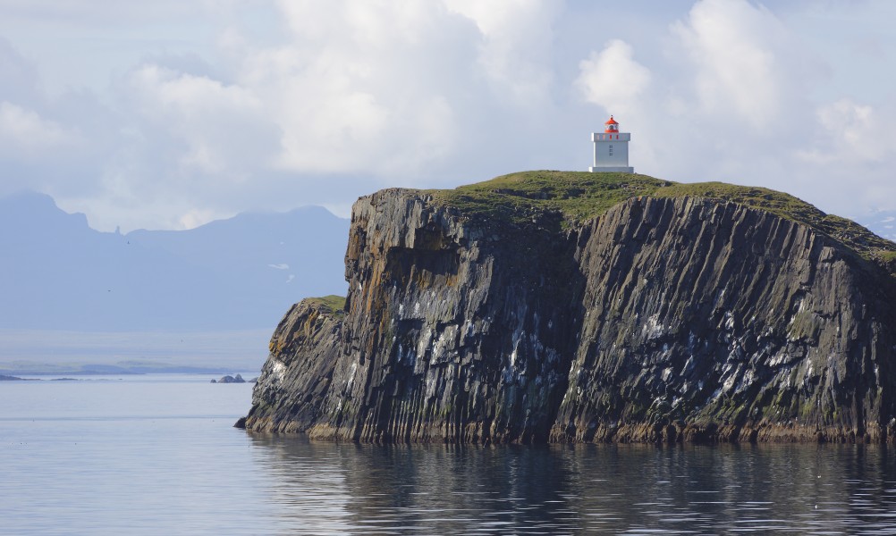 Lighthouse on Elliðaey (Breiðafjörður) Iceland M74A1913