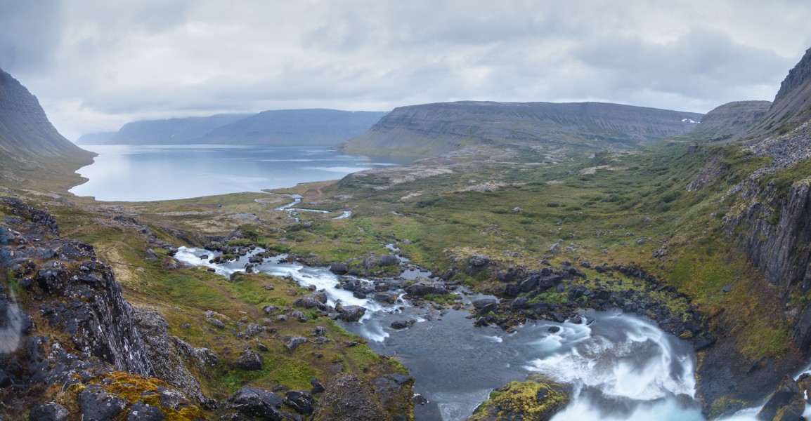 Río Dynjandisá, Vestfirðir, Islandia, 2014-08-14, DD 158-160 HDR
