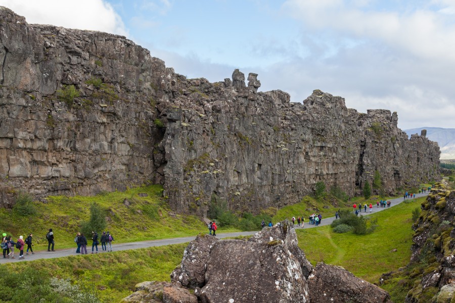 Roca de la Ley, Parque Nacional de Þingvellir, Suðurland, Islandia, 2014-08-16, DD 057
