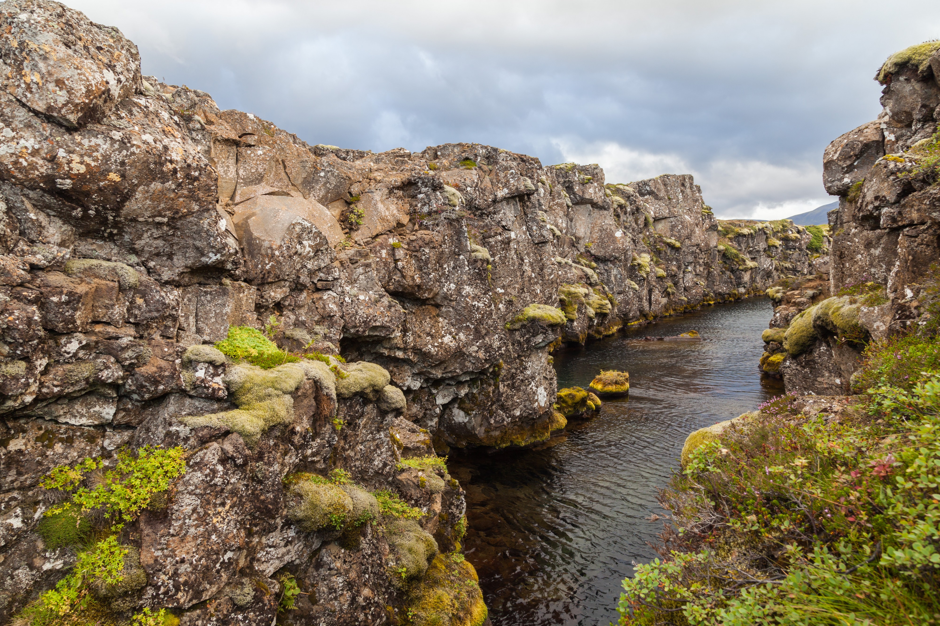 Cañón Nikulasargja, Parque Nacional de Þingvellir, Vesturland, Islandia, 2014-08-16, DD 046