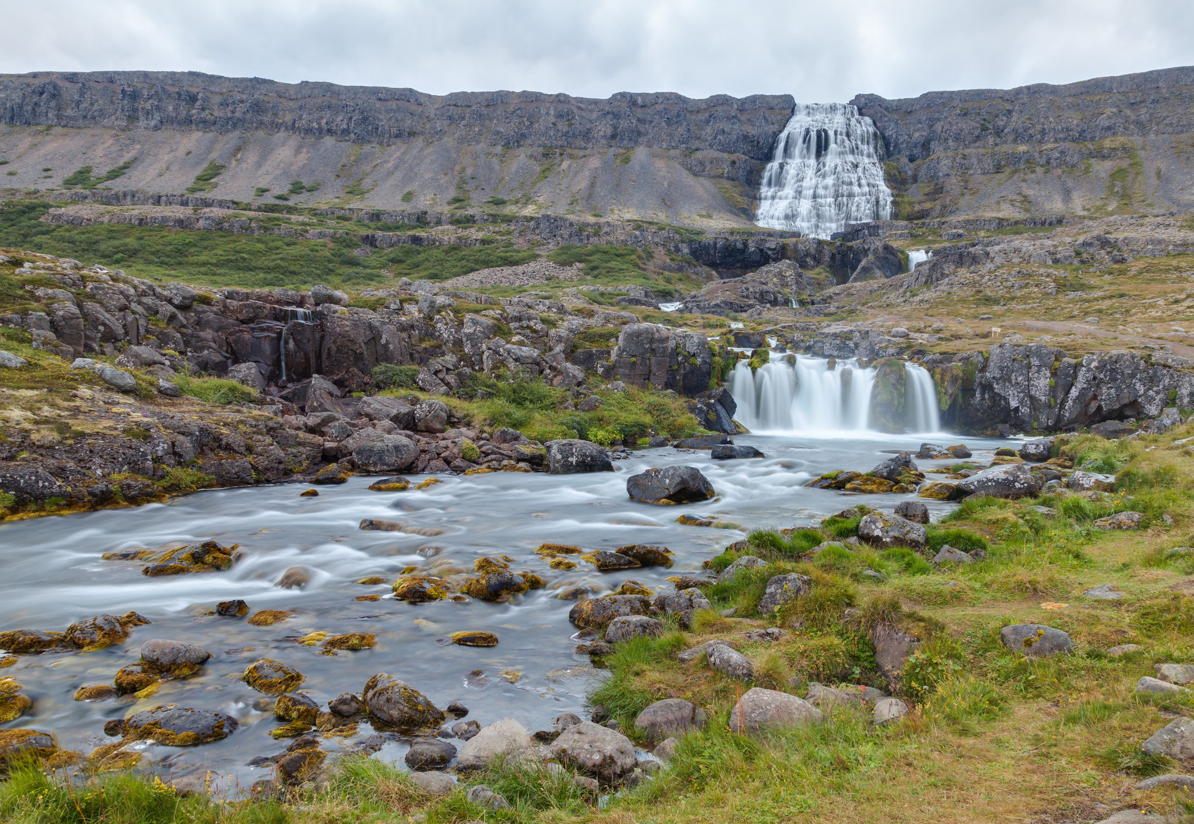 Cascada Dynjandi, Vestfirðir, Islandia, 2014-08-14, DD 121-123 HDR