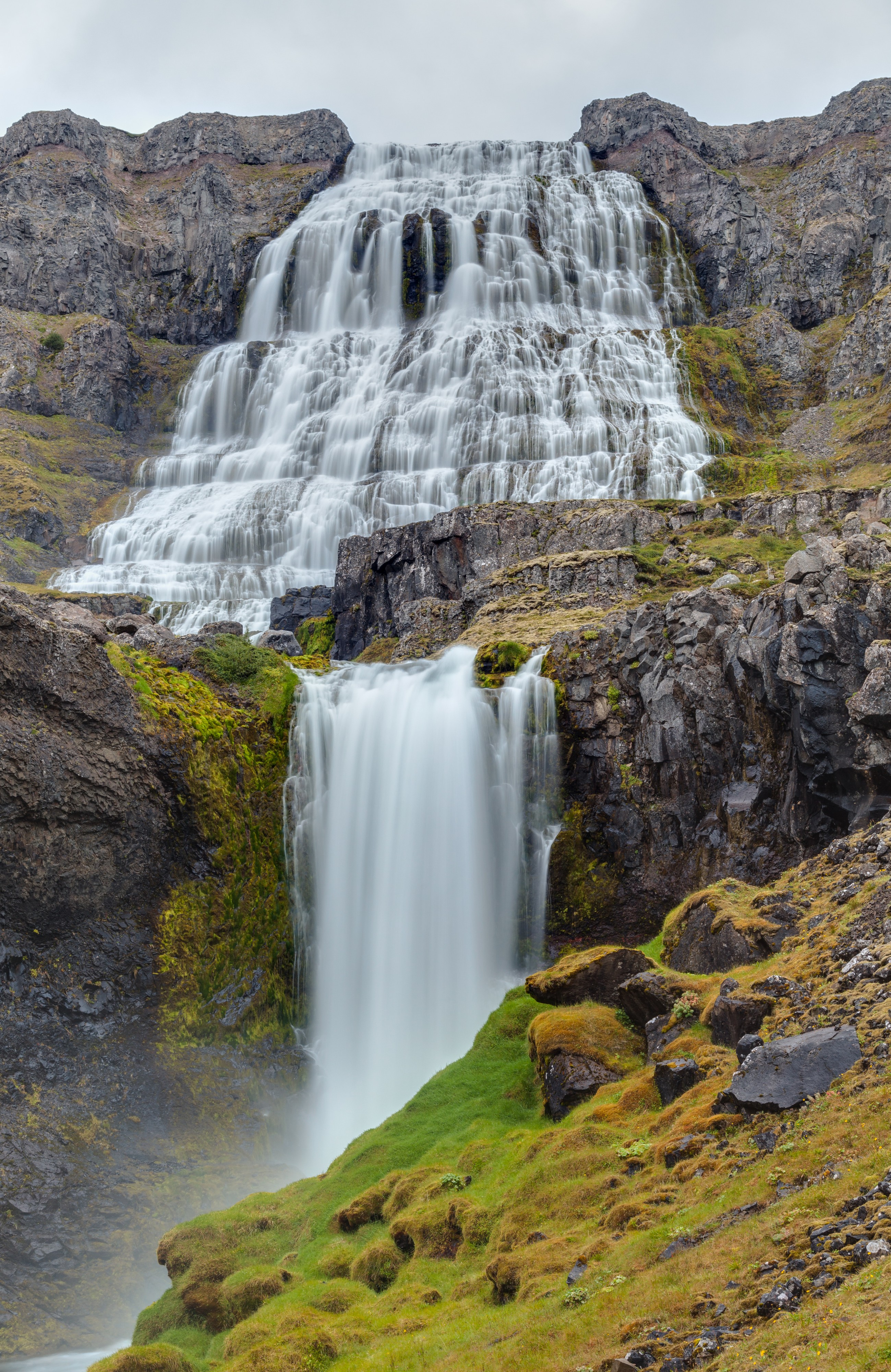 Cascada Dynjandi, Vestfirðir, Islandia, 2014-08-14, DD 136-138 HDR