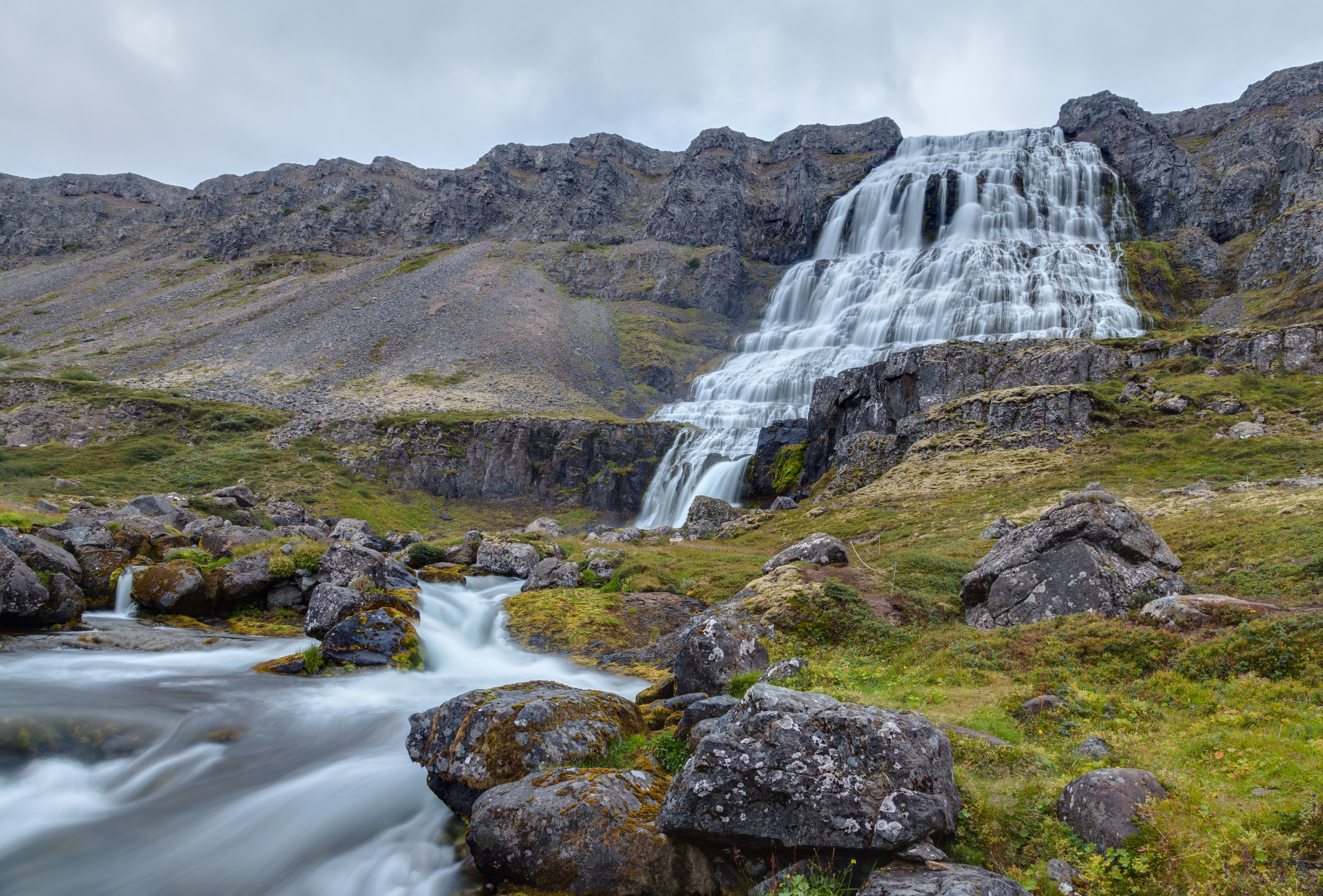 Cascada Dynjandi, Vestfirðir, Islandia, 2014-08-14, DD 139-141 HDR