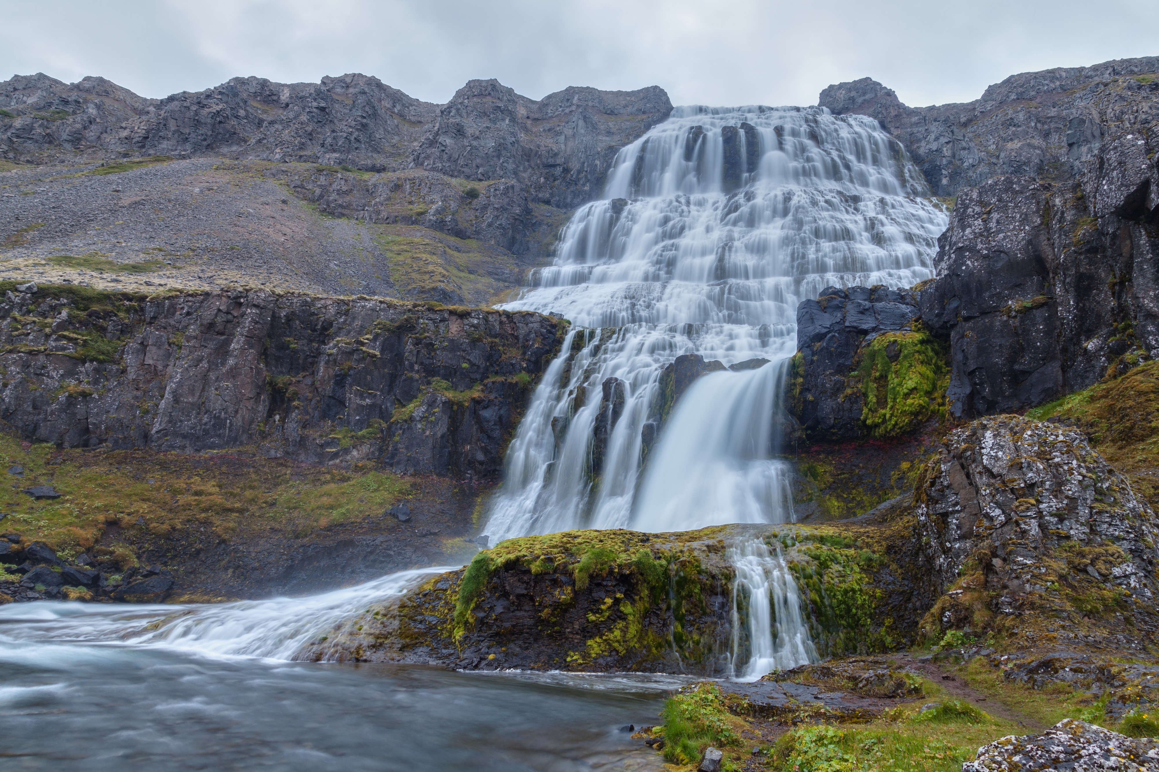 Cascada Dynjandi, Vestfirðir, Islandia, 2014-08-14, DD 145-147 HDR