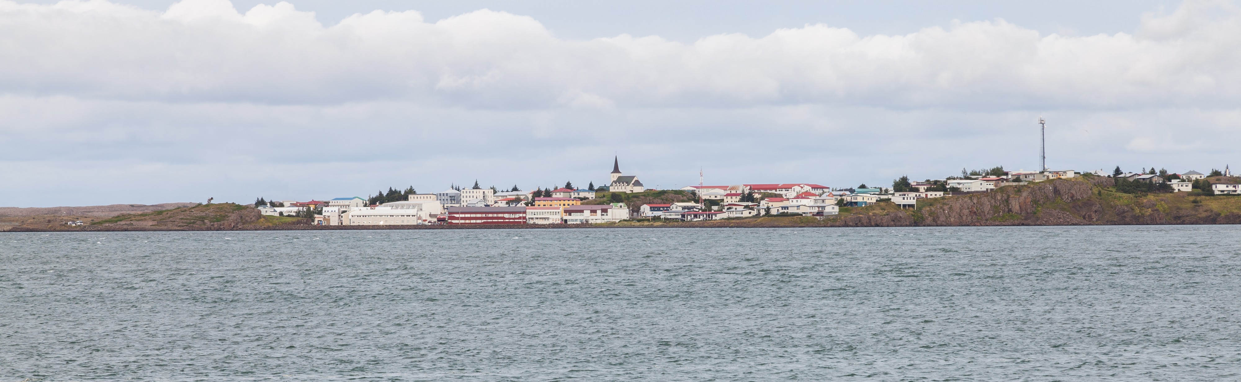 Vista de Borgarnes, Vesturland, Islandia, 2014-08-14, DD 023