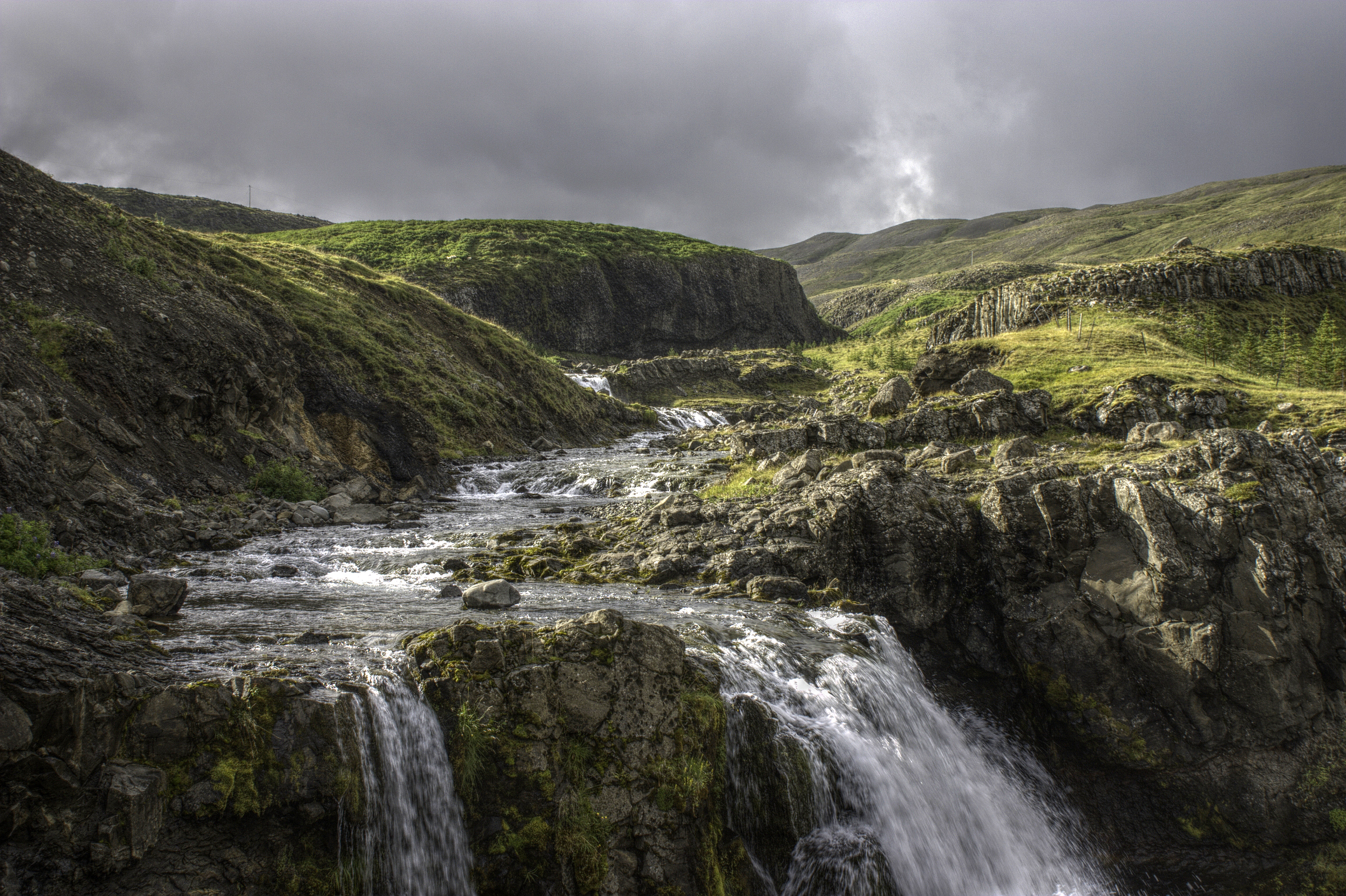Waterfall on the Fossá river