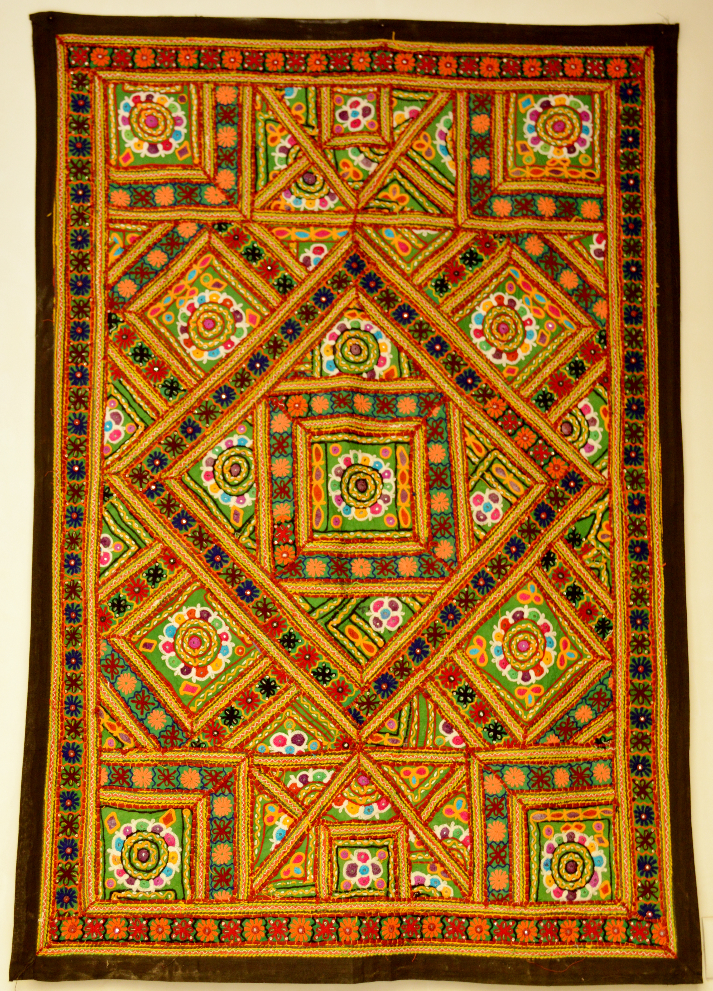 Mural embroidery, Udaipur, Rajasthan, India