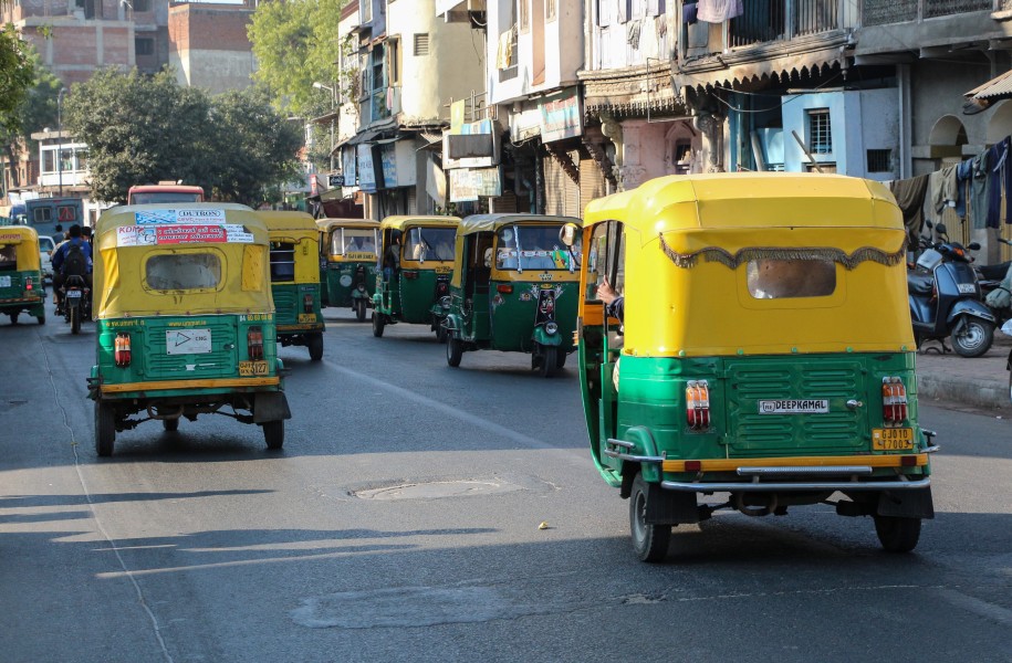 Auto rickshaws in Ahmedabad