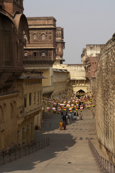 Courtyard, Mehrangarh Fort, Jodhpur, Rajasthan, India