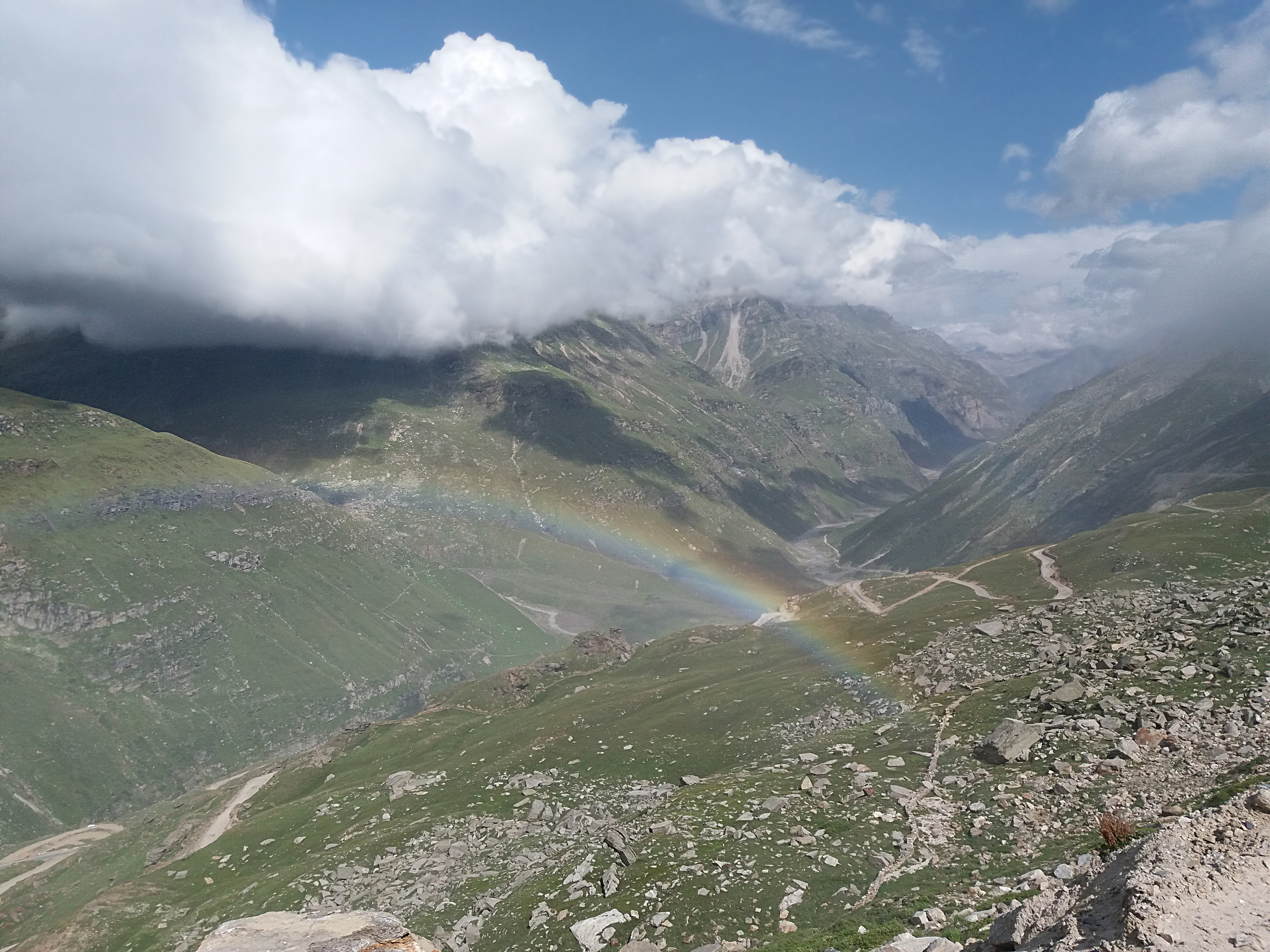 Rainbow from Rohtang pass road, 1