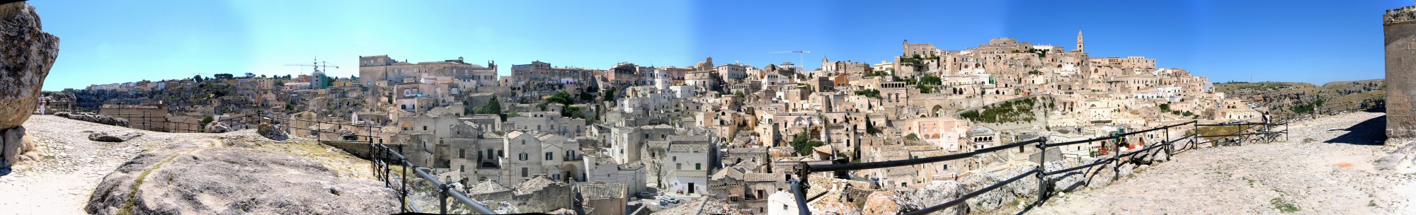 Matera panoramic view of i sassi