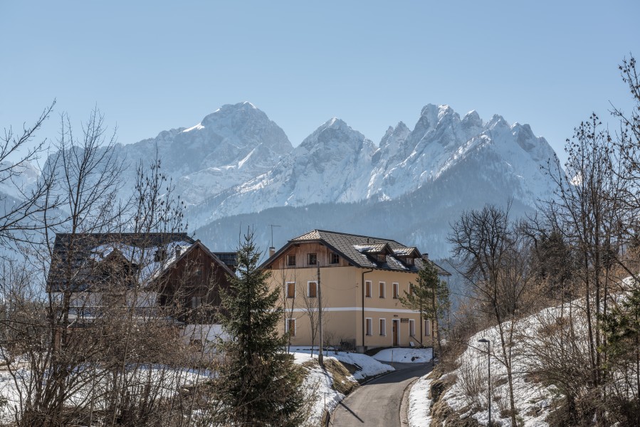 Tarvisio Coccau mit Mangart und Cinque Punte 18032016 0987