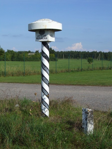 Boundary marker of Latvia