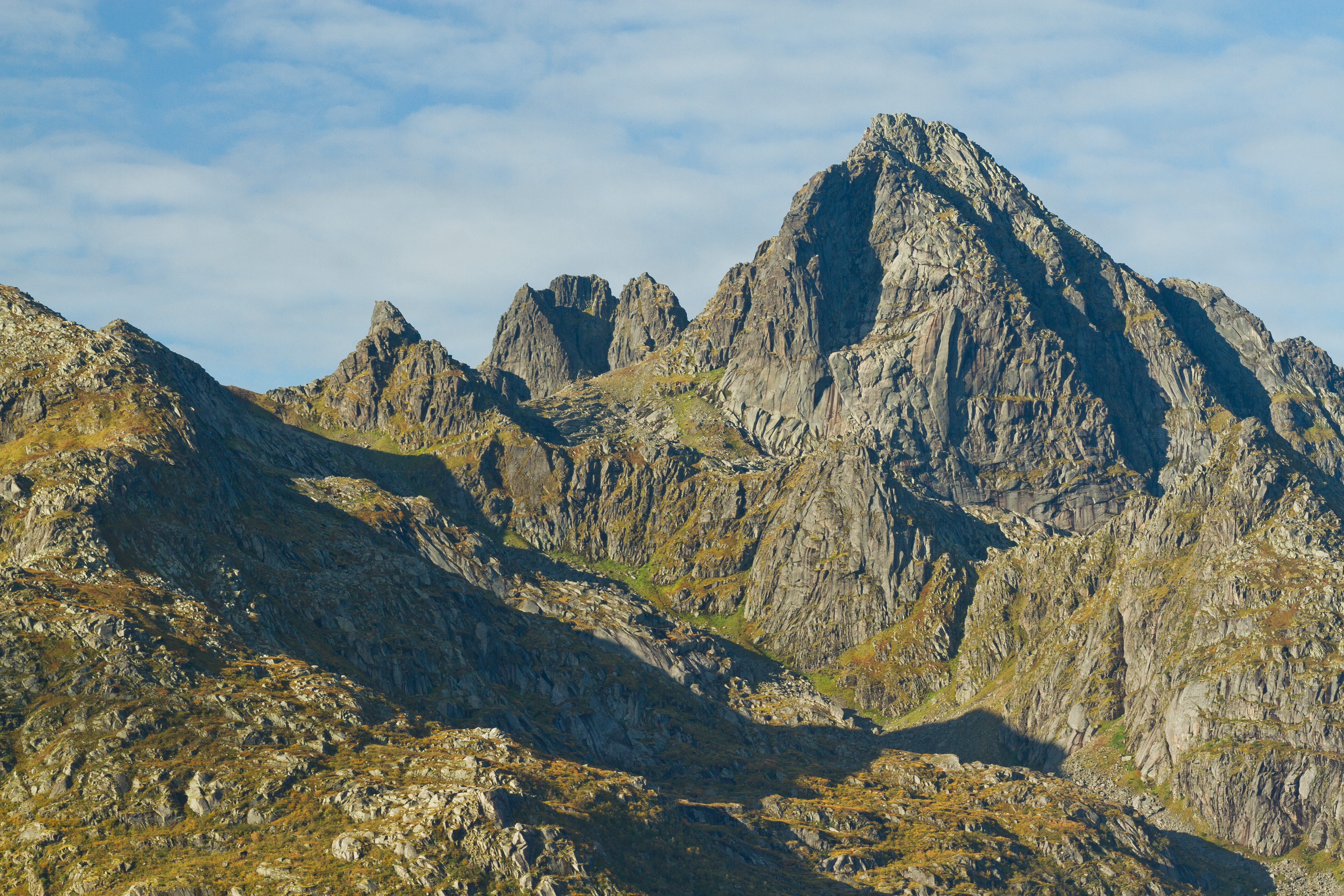 Svartsundtindan from south, Nordland, Norway, 2015 September
