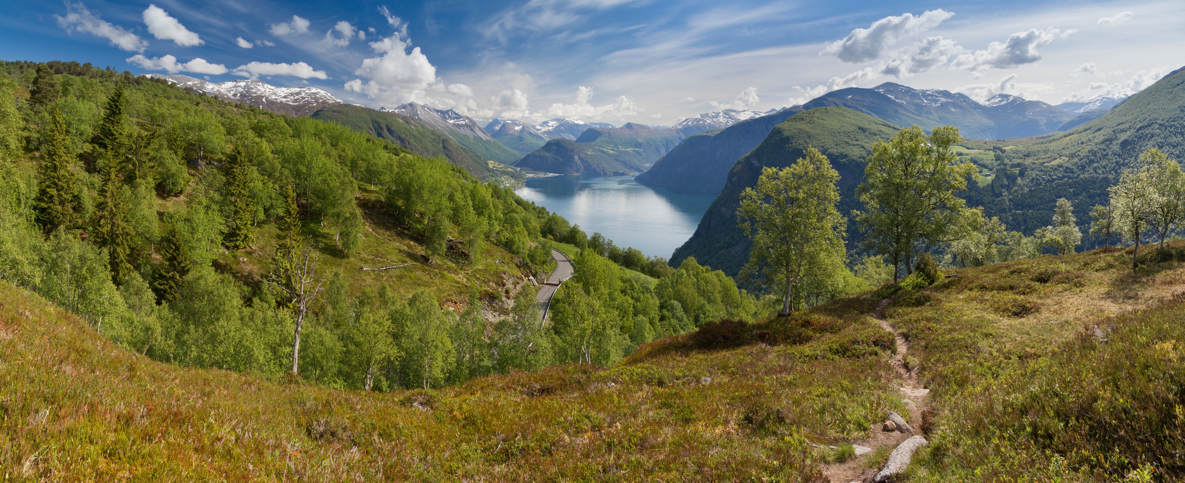 A view towards Norddalsfjorden near Kilsti, Møre og Romsdal, Norway, 2013 June