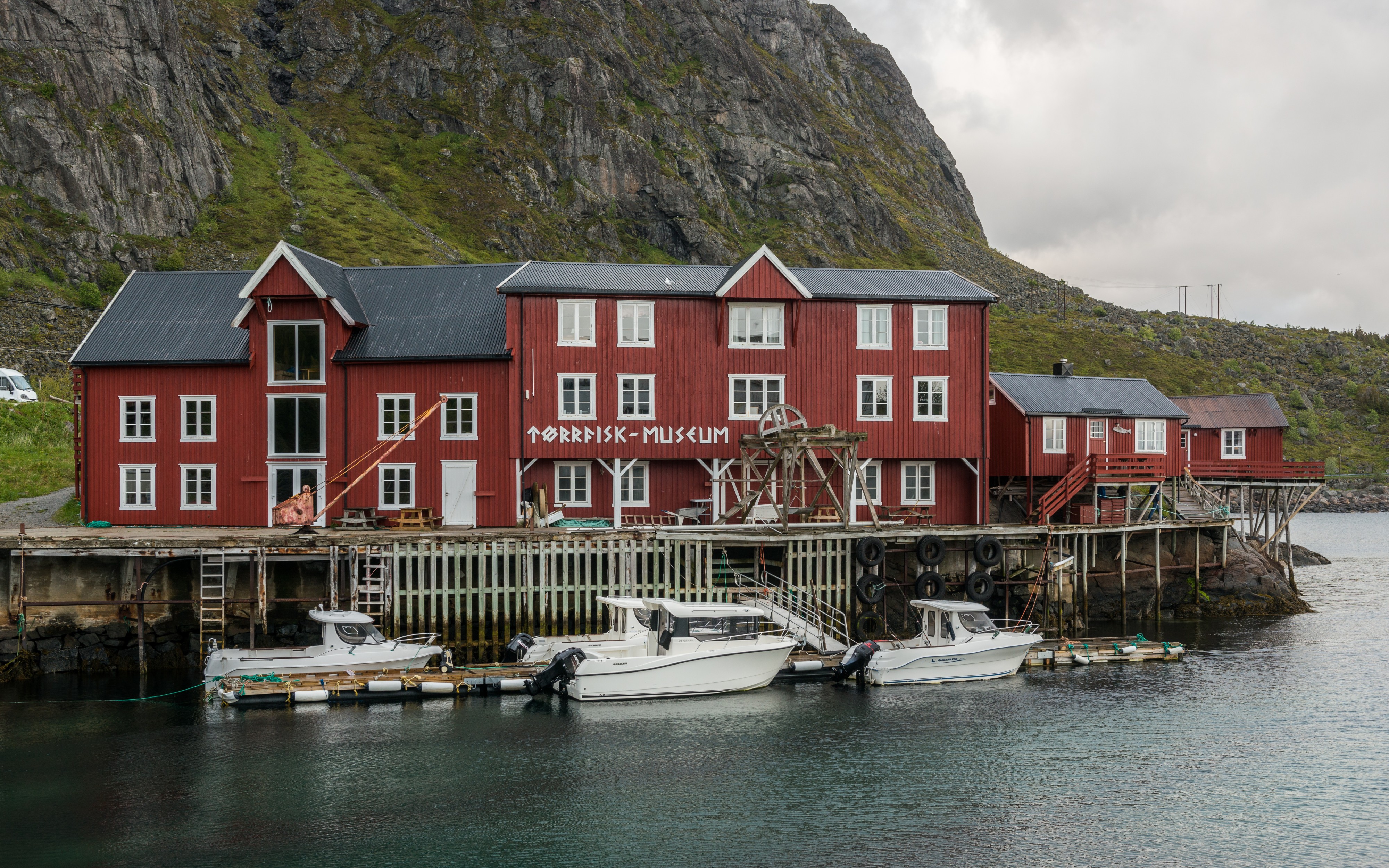 Lofoten Tørrfiskmuseum, Å, Moskenes, Southwest view 20150608 1