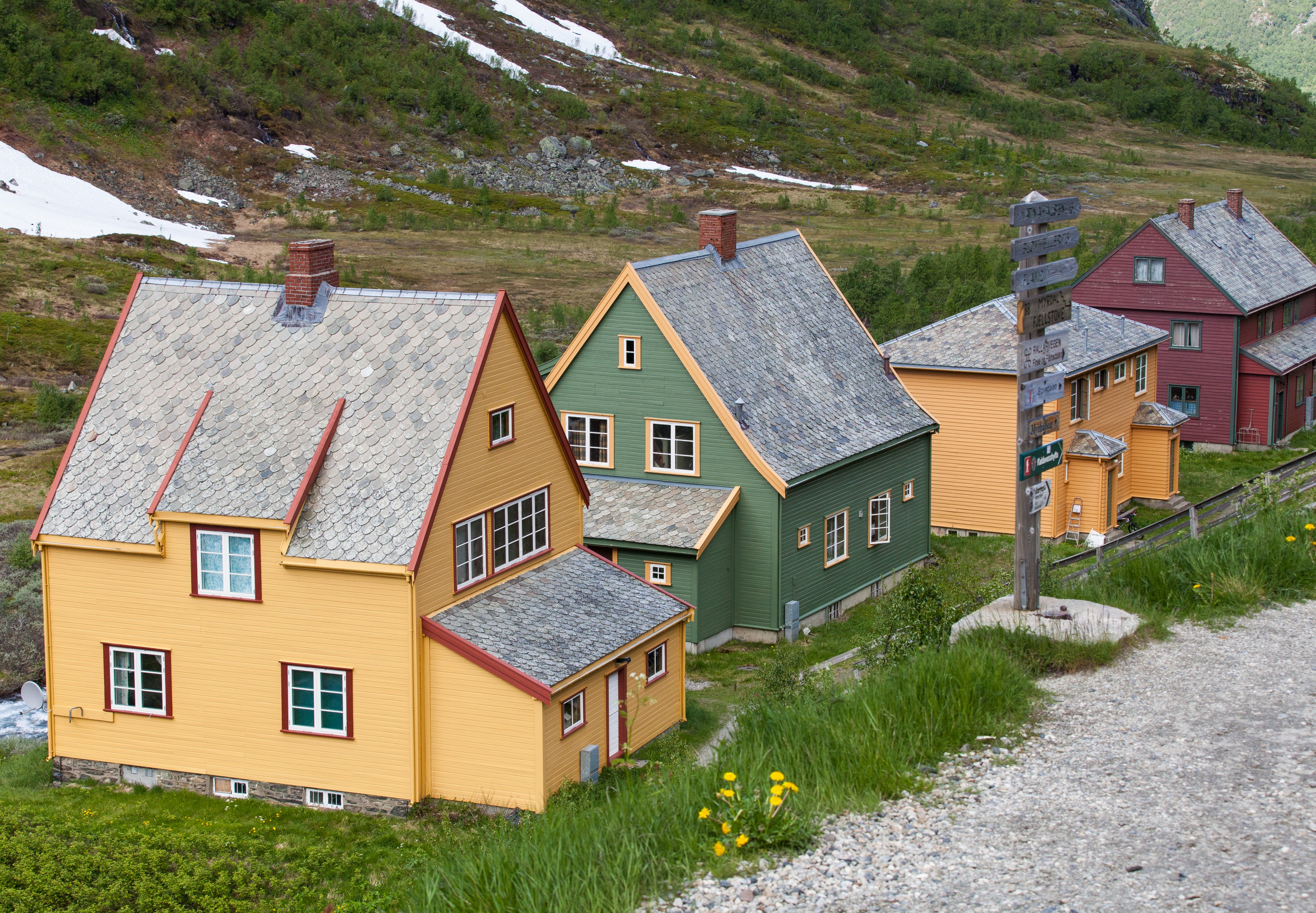 wooden houses in Norway, near Flåm, June 2014, picture 46