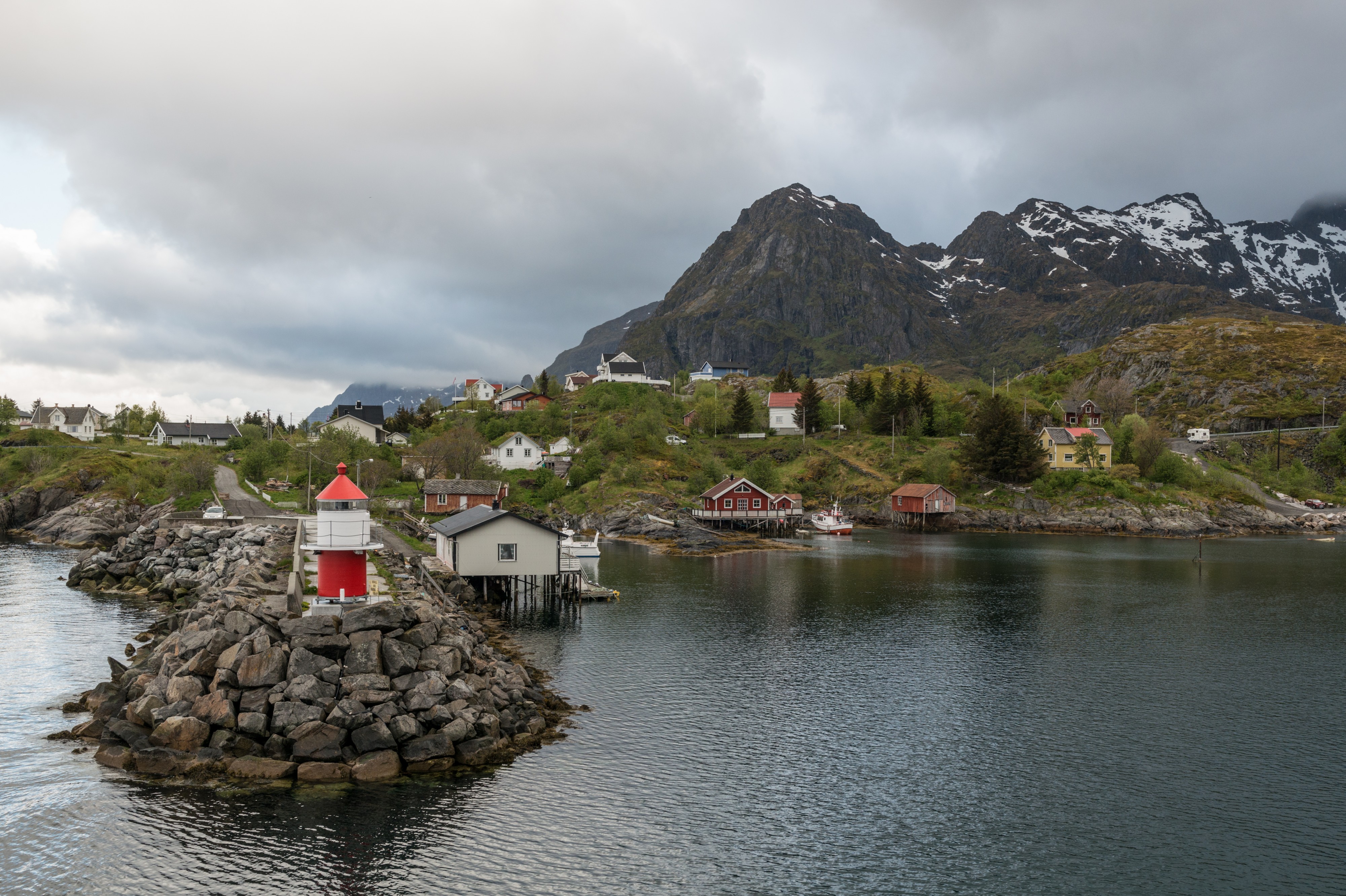 Sørvågen, Northeast view 20150608 1