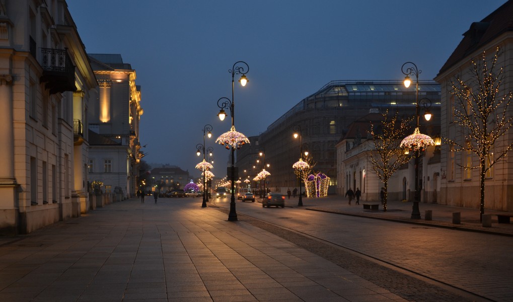 Krakowskie Przedmieście, styczniowy wieczór 2016