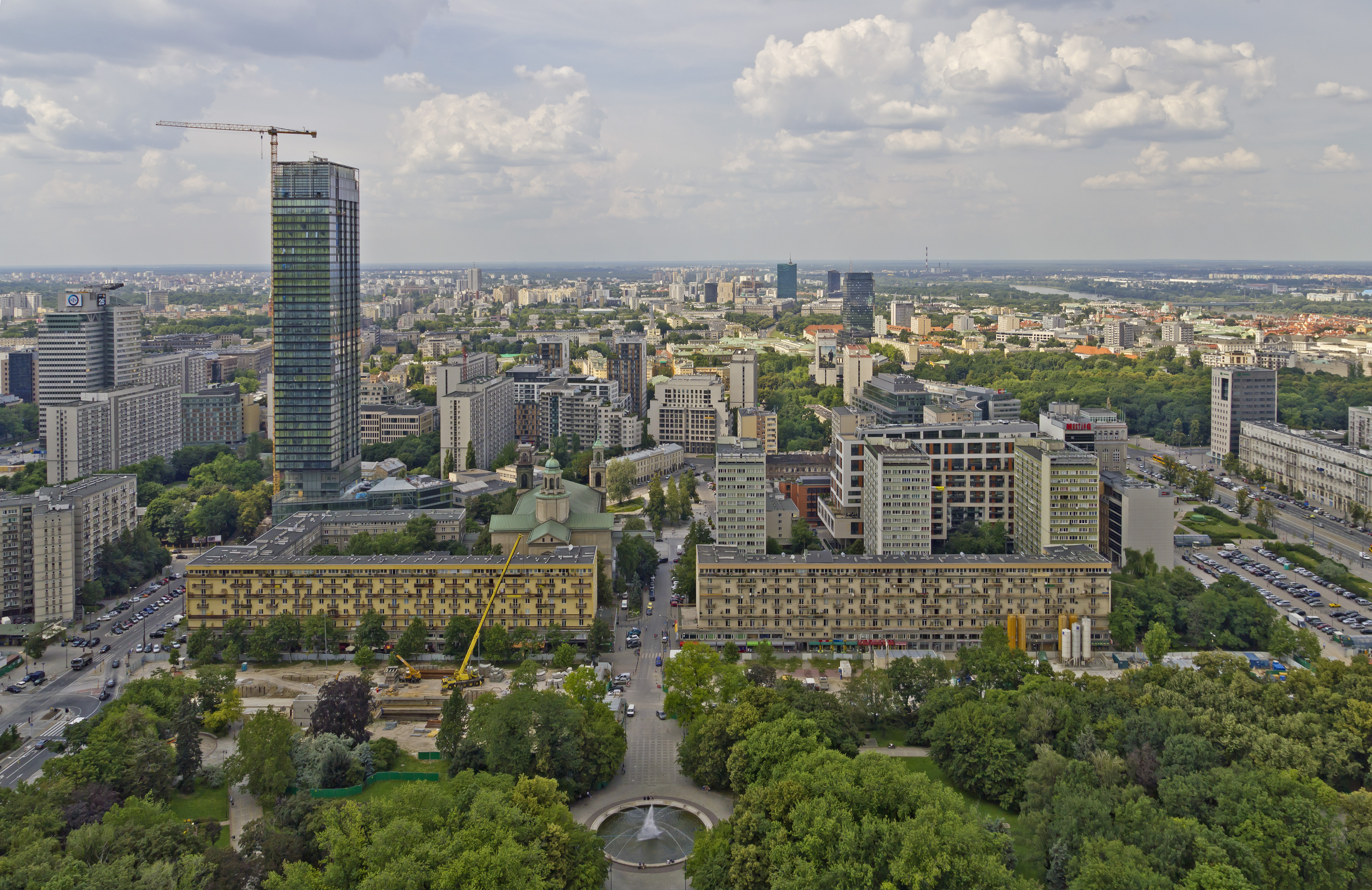 Warsaw 07-13 img29 View from Palace of Culture and Science