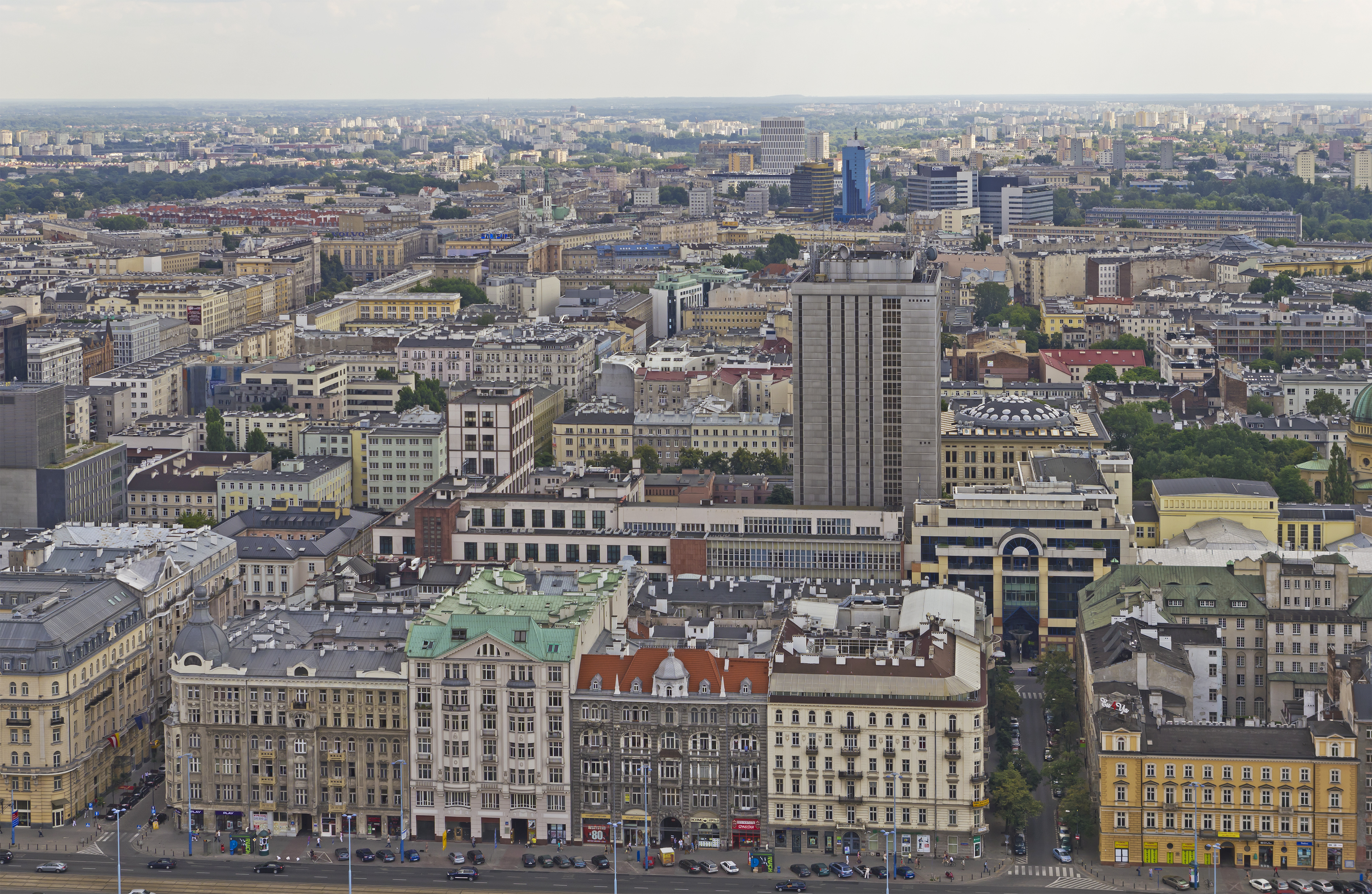 Warsaw 07-13 img32 View from Palace of Culture and Science