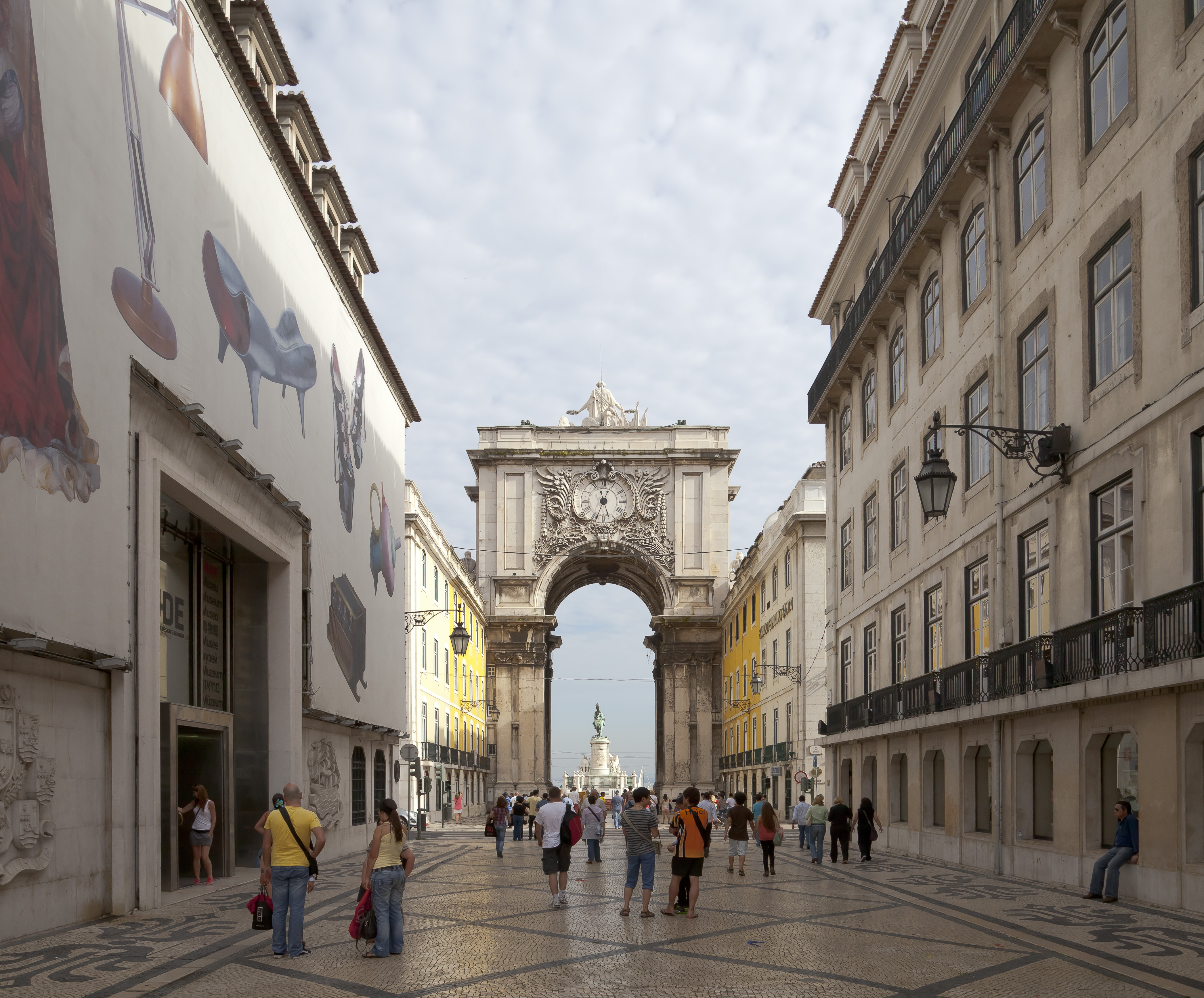 Arco Triunfal da Rua Augusta, Plaza del Comercio, Lisboa, Portugal, 2012-05-12, DD 04