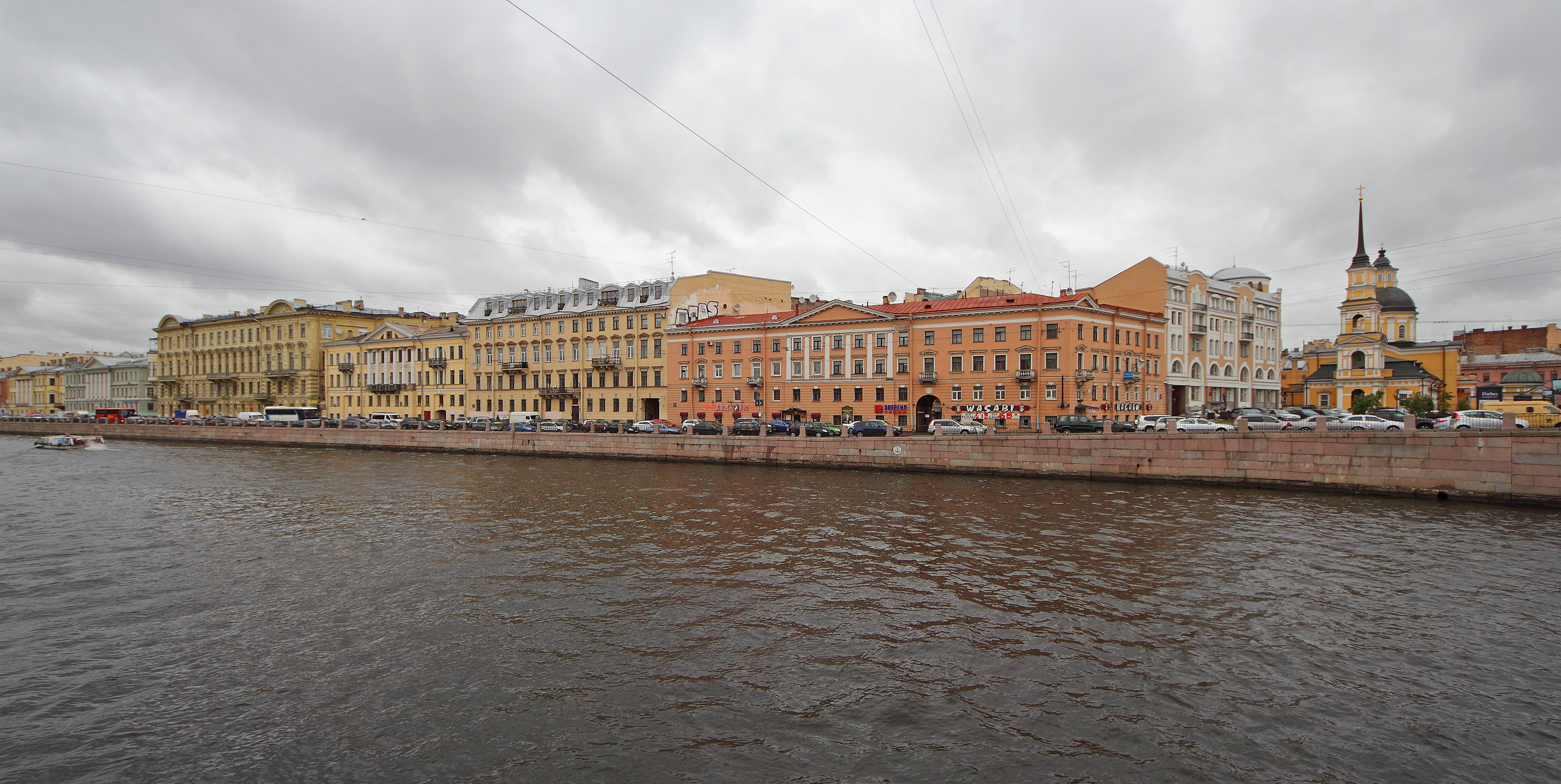 Spb Fontanka Embankment near Belinsky Bridge