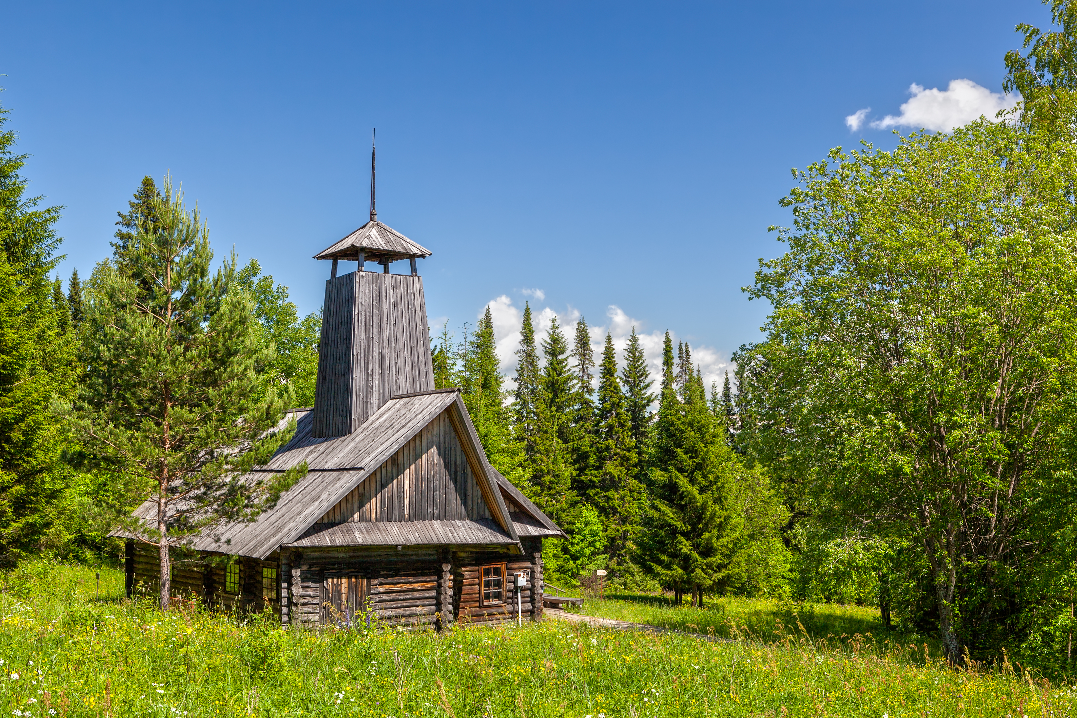 Wooden fire depot