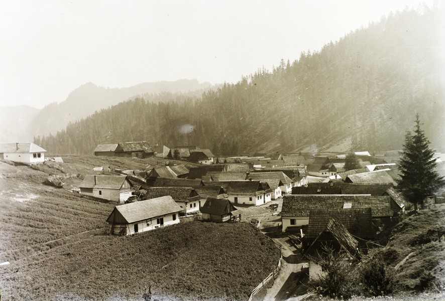 Vernár község látképe. Szlovákia (Csehszlovákia) 1933. - Fortepan 95508