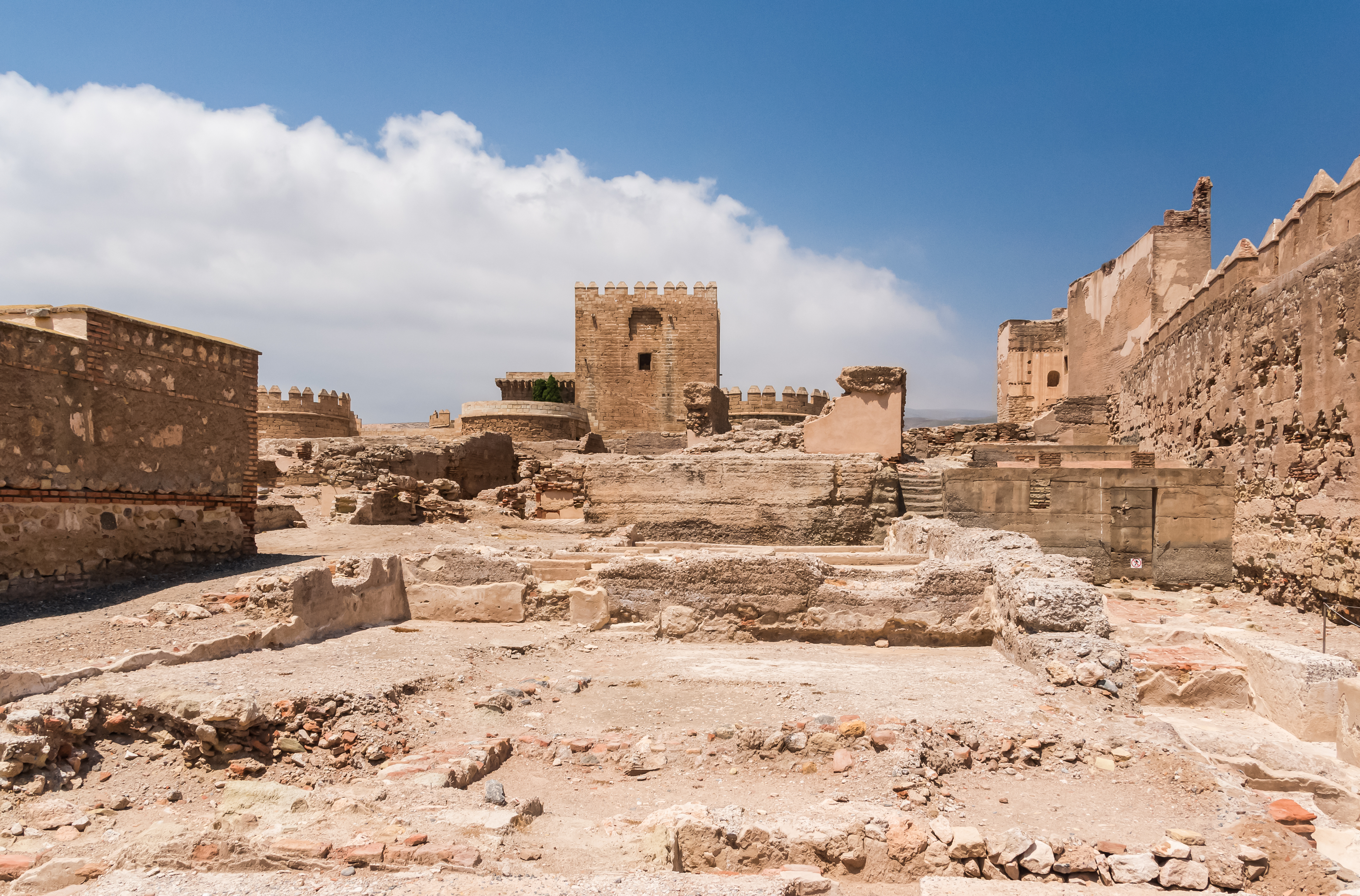 Archeology in Alcazaba 1, Almeria, Spain