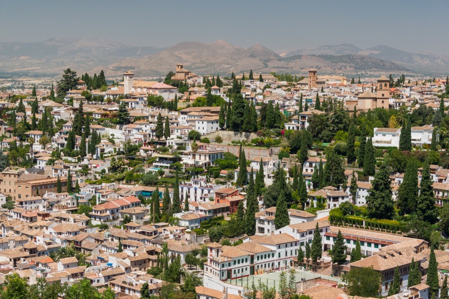 Albaizin from Generalife, Granada, Spain