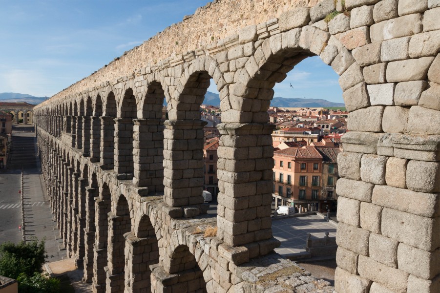 Aqueduc romain Ségovie détail Spain