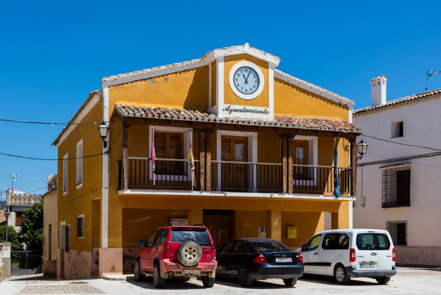 Ayuntamiento, Albalate de las Nogueras, Cuenca, España, 2017-05-22, DD 32