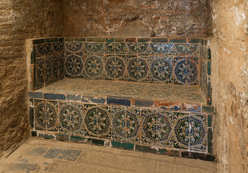 Bench hammam, Alhambra, Granada, Spain