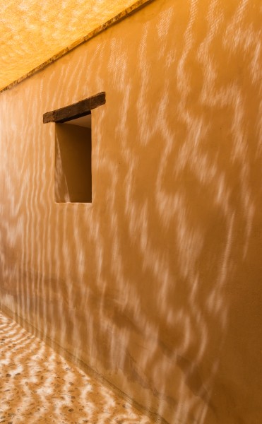 Canvas shadows, Alcazaba gardens, Almeria, Spain