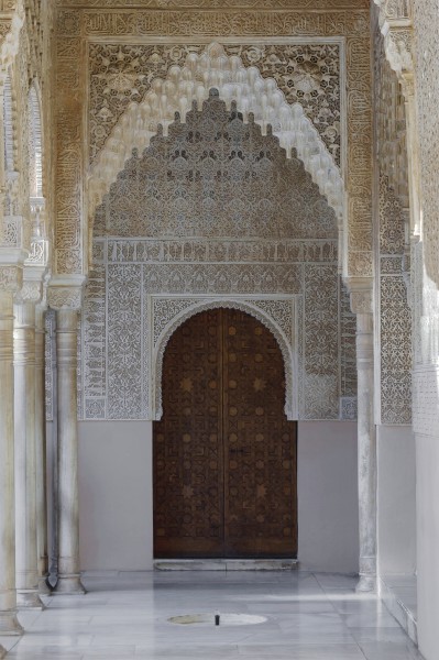 Door patio de los Leones Alhambra Granada Spain
