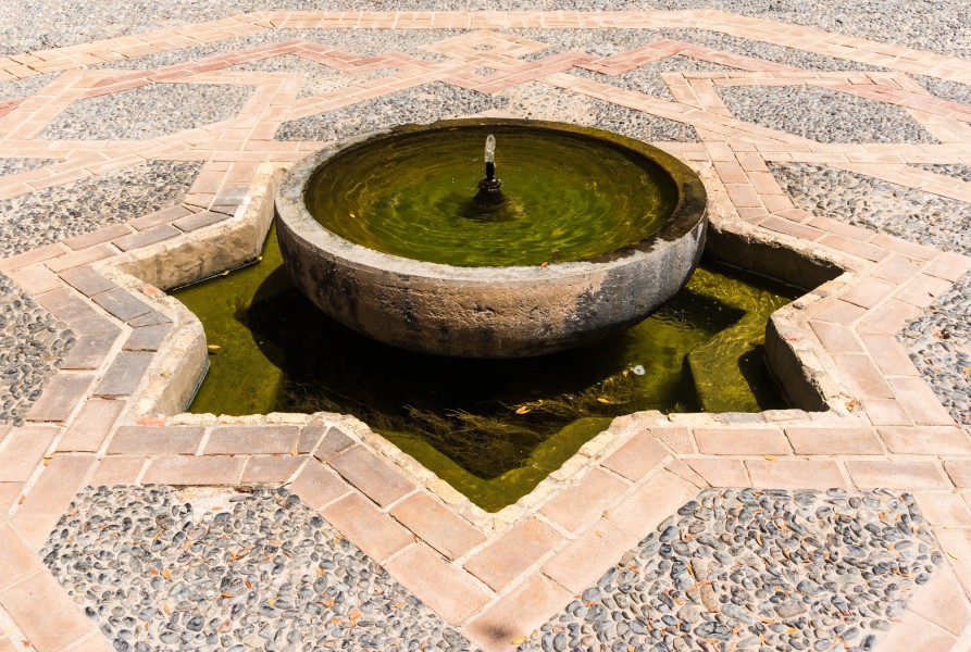 Fountain, Alcazaba gardens, Almeria, Spain
