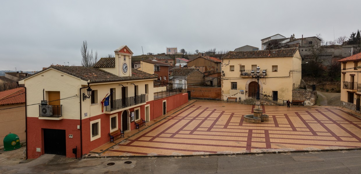 Plaza Mayor, Atanzón, Guadalajara, España, 2018-01-04, DD 42