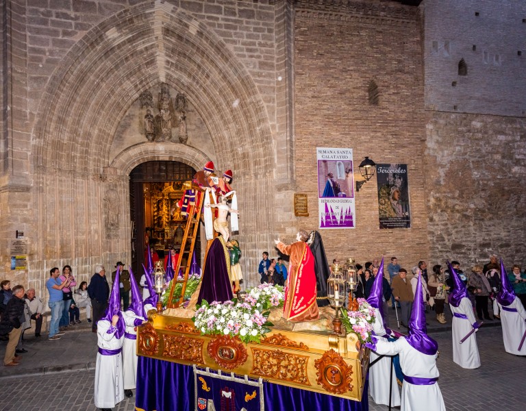 Procesión del Descendimiento de Nuestro Señor en Jueves Santo, Calatayud, España, 2018-03-28, DD 18