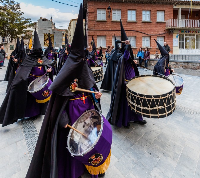 Procesión del Santísimo Cristo de la Paz en Jueves Santo, Calatayud, España, 2018-03-28, DD 08