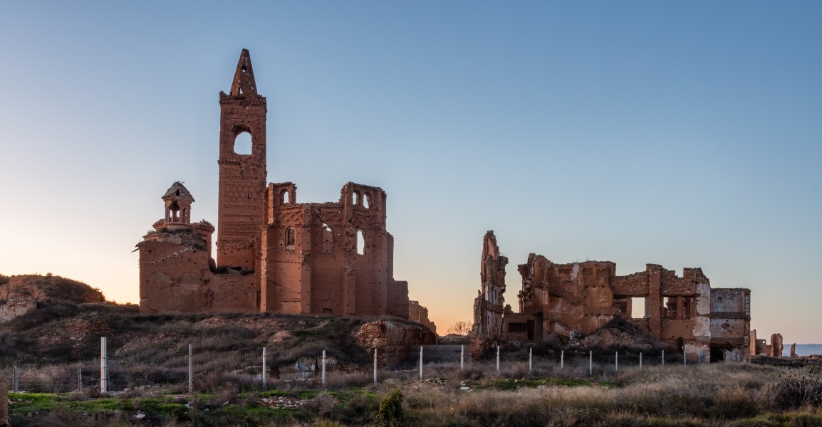 Pueblo viejo de Belchite, Zaragoza, España, 2017-01-04, DD 109-111 HDR