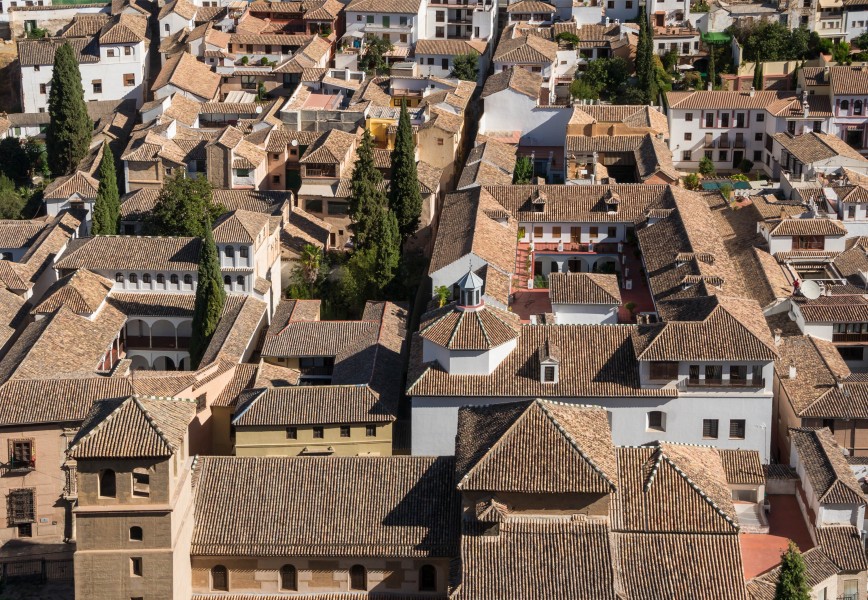 Roofs Albayzin Granada Spain