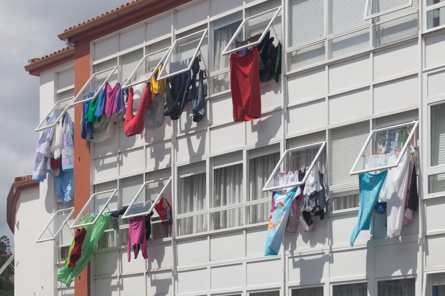 Roupa colgada. Muros. Galiza MU18