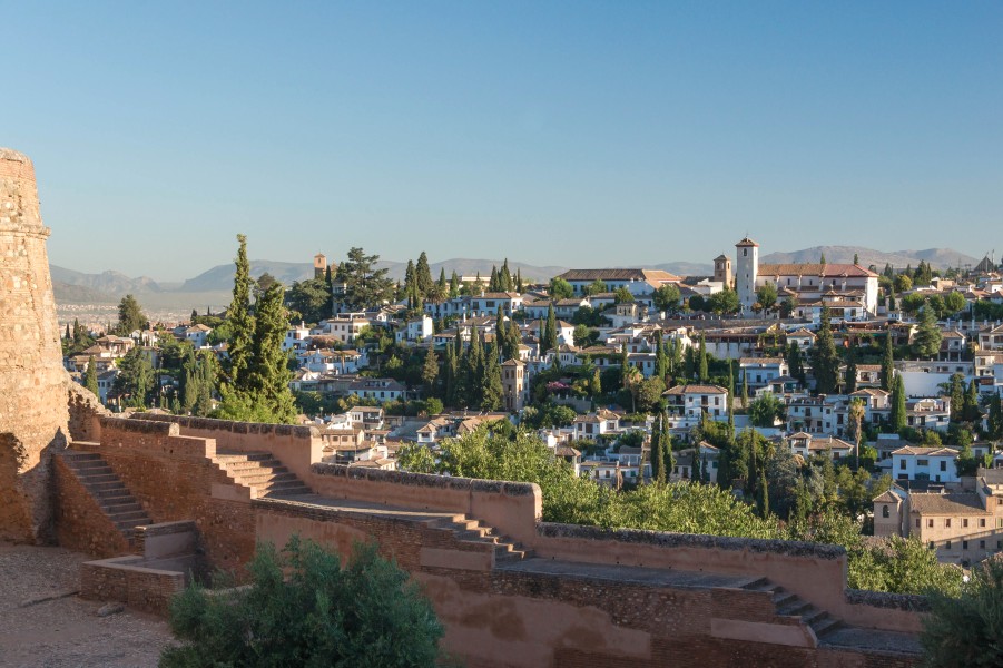 Walkway Alcazaba Alhambra Granada Spain